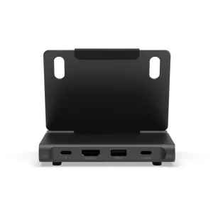 Satechi OntheGo faltbarer Stand Hub mit USB-C-, HDMI- und USB-A-Anschlüssen in Space Schwarz