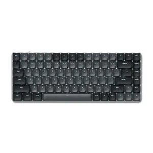 Satechi slimmat mekaniskt Bluetooth-tangentbord med US layout, mörk finish och full funktionsrad