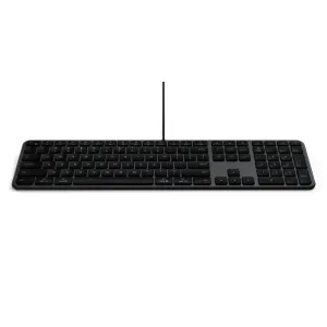 Clavier Satechi LX3 Slim USB-C avec disposition nordique, touches grand format et pavé numérique