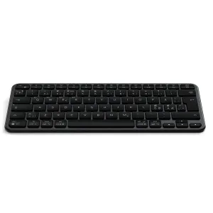 Satechi EX1 Slim trådløst tastatur med nordisk layout, kompakt svart design og lavprofilerte taster