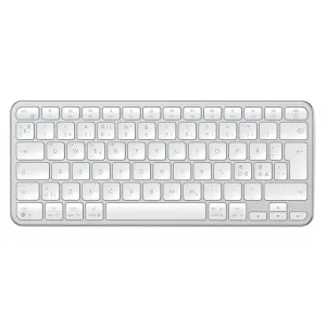 Satechi EX1 Slim trådløst tastatur med nordisk layout, sølvfargede lavprofiltaster og kompakt design
