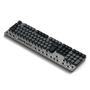 Satechi SM3 slim mekanisk tastatur med nordisk layout, taster i full størrelse og talltastatur i mørk grå.