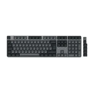 Satechi SM3 slim mekanisk tastatur med nordisk layout, taster i full størrelse, talltastatur og lavprofildesign med bakgrunnsbelysning.