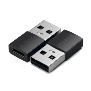 Satechi USB-A–USB-C adapteri, divi kompakti datu pārraides adapteri ar USB-A spraudni un USB-C portu