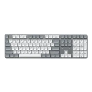 Satechi SM3 slim mekanisk bakgrunnsbelyst Bluetooth-tastatur, i full størrelse med 108 taster, US-engelsk oppsett og talltastatur