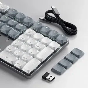 Satechi SM3 slim mekanisk Bluetooth-tastatur med US layout, fullformat med 108 taster og talltastatur