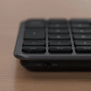 Clavier filaire Satechi LX3 slim avec disposition nordique, touches à profil bas et commutateur MAC/WIN