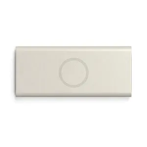 Satechi FindAll Brillenetui aus veganem Leder in Sand mit Apple Find My Tracking und strukturiertem, rechteckigem Design