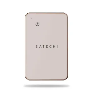 Satechi FindAll Geldbörsenkarte in Wüstenrosa, schlanker Apple Find My-Tracker mit abgerundeten Ecken