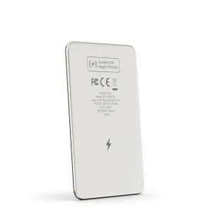 Satechi FindAll Wallet Card, schlanker Apple Find My Wallet-Tracker in Weiß mit aufgedruckten Markierungen