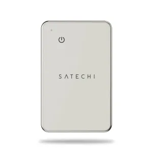 Satechi FindAll Geldbörsen-Tracker im Kartenformat, schlankes, silbernes, kartenförmiges Apple „Wo ist?“-Gerät