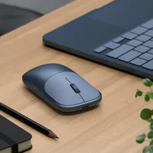 Satechi Slim EX bezvadu pele sudraba krāsā, ergonomiska Bluetooth un 2,4 GHz pele Mac, iPad un Windows