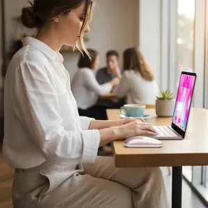 Satechi Slim EX bezvadu pele, sudraba ergonomiska Bluetooth pele datoram un planšetdatoram