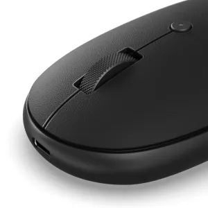 Satechi OntheGo™ kabellose Maus in Schwarz mit strukturiertem Griff und Scrollrad für Laptop und Tablet