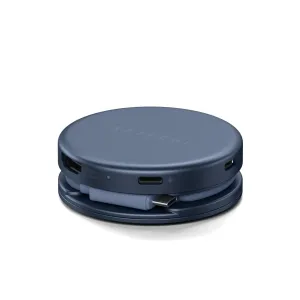 Satechi OntheGo 5-in-1 USB-C daudzportu adapteris ar HDMI, USB-C pieslēgvietām un integrētu pītu kabeli