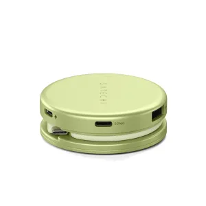 Satechi OntheGo 5-in-1 USB-C daudzportu adapteris Citrus krāsā ar pīto kabeli, HDMI un 5 Gbps USB-C portiem