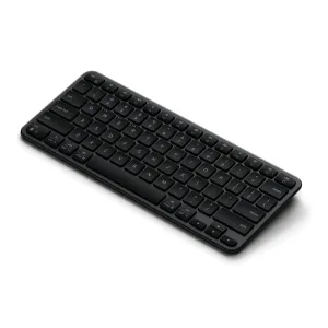 Satechi EX1 Slim trådløst tastatur med US layout, vist i romsvart med lavprofiltaster og kompakt design.