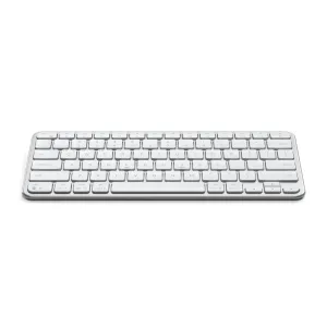 Satechi EX1 Slim trådløst tastatur i sølv, med kompakte lavprofiltaster og funksjonsrad