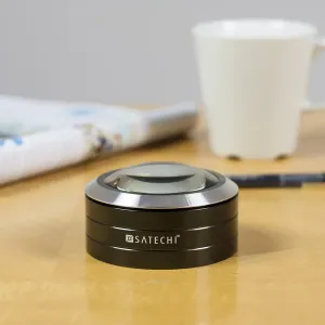 Lupa Satechi Read Mate con aumento 5x y luz LED, negra con anillo plateado