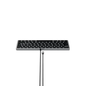 Satechi W1 USB-C-tangentbord med nordisk layout, kompakt kabelanslutet tangentbord för Mac och iOS i svart
