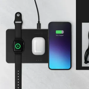 Satechi Trio trådløs ladeplate med lading av Apple Watch, AirPods-etui og smarttelefon samtidig