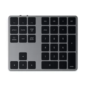 Satechi trådløst numerisk tastatur i spacegrå med Bluetooth, navigationstaster og numerisk tastatur