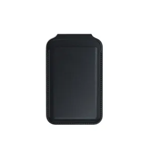Satechi magnetischer Kartenhalter in Schwarz mit faltbarem Smartphone-Ständer für Karten und Bargeld