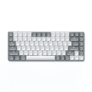 Satechi sM1 slimmat mekaniskt Bluetooth-tangentbord i grått och vitt med Mac-modifierartangenter och kompakt layout