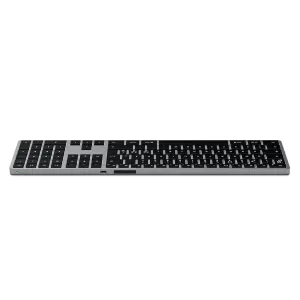Satechi X3 trådlöst tangentbord i svart och silver med nordisk layout och numeriskt tangentbord