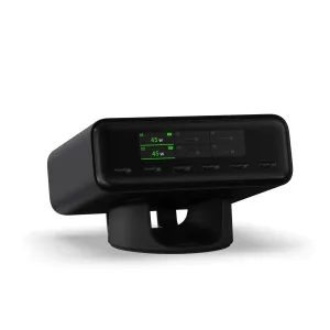 Satechi ChargeView 240W-bordsladdare med LCD-skärm, sex USB-C-portar och skrivbordsstativ