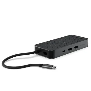 Satechi ExtendView USB4 Dual-HDMI-Multiport-Adapter mit integriertem USB-C-Kabel und 4K-60-Hz-Anschlüssen