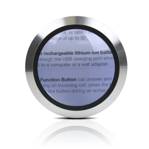 Satechi Read Mate 5x LED-förstoringsglas med rund silverfärgad lins för läsning av liten text