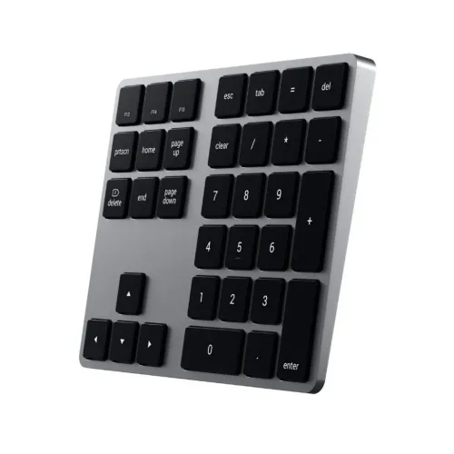 Pavé numérique sans fil Satechi gris sidéral avec pavé numérique, touches fléchées et touches de fonction