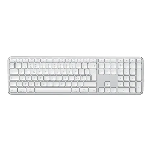 Satechi EX3 Slim Wireless Keyboard with Nordic Layout - Multi-connection for efficient typing - Silver