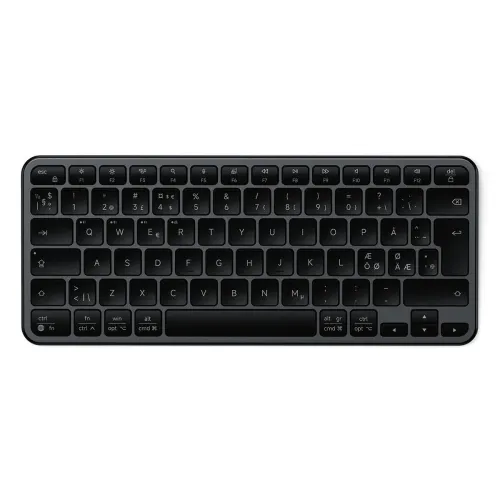 Satechi EX1 Slim wireless keyboard with Nordic layout - Bluetooth and USB-C-dongle for connection - Space Black