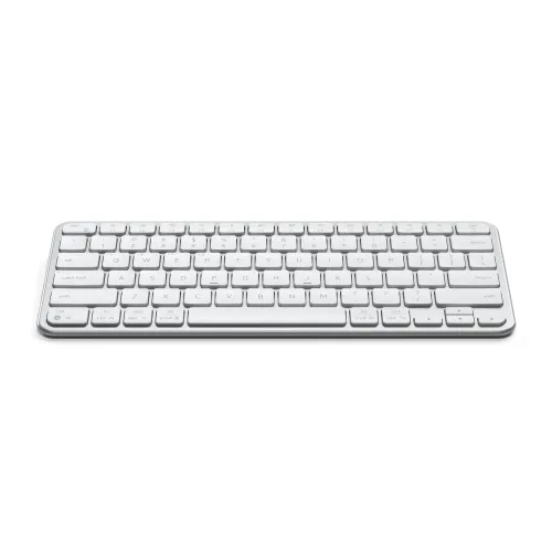 Satechi EX1 Slankt trådløst tastatur med amerikansk layout – Bluetooth og USB-C-dongle for tilkobling - Sølv