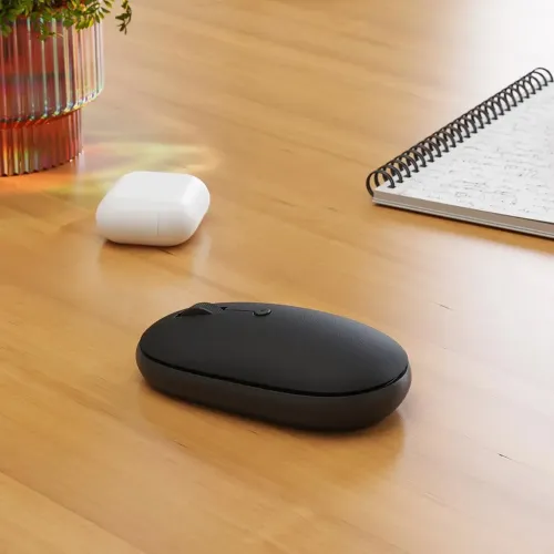 Satechi OntheGo™ Pelė - belaidis trijų įrenginių valdymas Bluetooth - Juoda